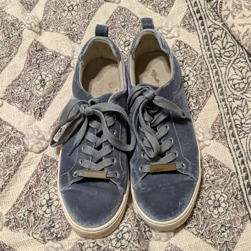 Aldo Blue velvet sneakers